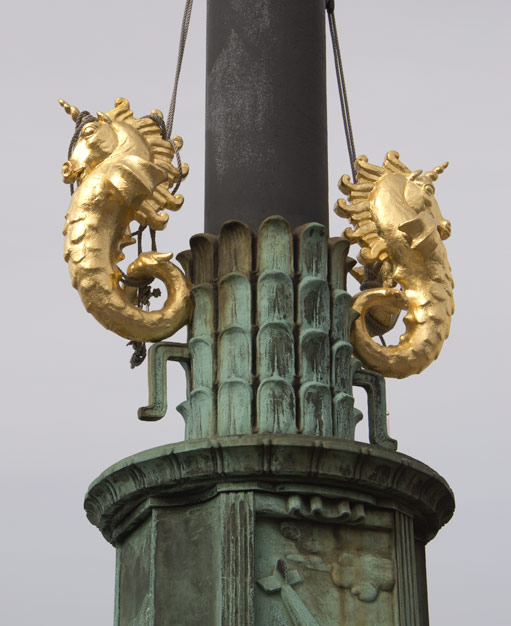 Bror Chronander, Flaggmaster, Gustaf Adolfs torg. © Foto: Jan Peter Dahlqvist, 2016