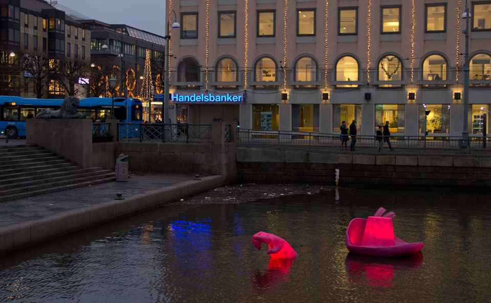 Ljusskulptur-2014-Gustavs-Hatt. Foto: Jan Peter Dahlqvist