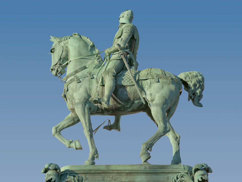 John Börjeson, "Karl IX:s ryttarstaty". Foto taget före renovering. © Foto: Jan Peter Dahlqvist, 2016