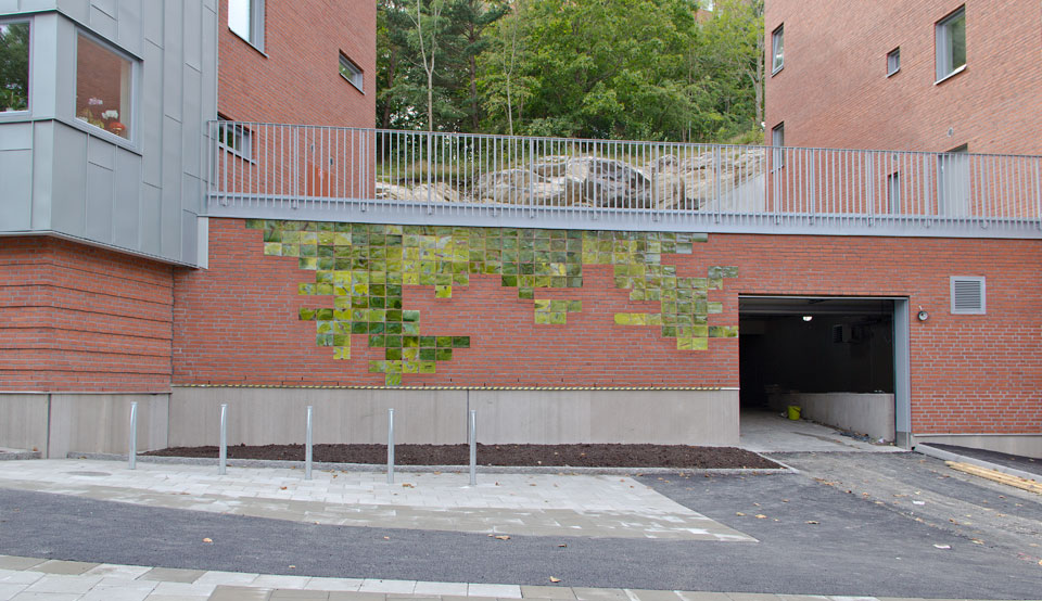 Glaserad grönska © Åsa Greaker/Bildupphovsrätt 2018. © Foto: Jan Peter Dahlqvist, 2016