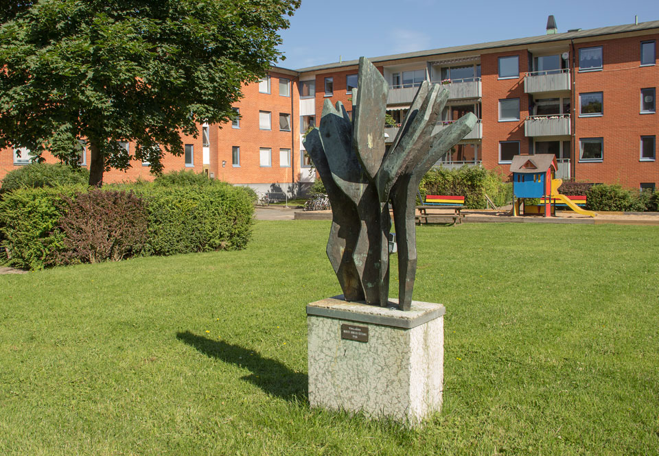 Maret Ainsaar Östling, "Vingarna", skulptur, brons. © Foto: Jan Peter Dahlqvist, 2016