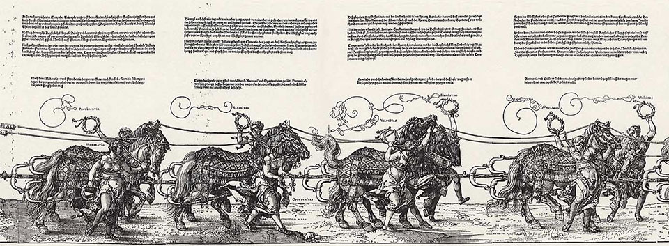 Albrecht Dürer, "Kejsar Maximillians triumftåg" 1500-talet