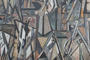 Marmorintarsia Konstverket Marmorintarsia av Endre Nemes