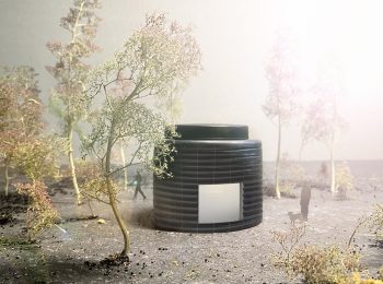 Visualisation for "Pitch Drop Pavilion (700 years)", by Nina Canell.