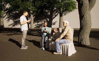 Visualisation for "Vi ses på Drömmarnas kaj", by Lap-See Lam.