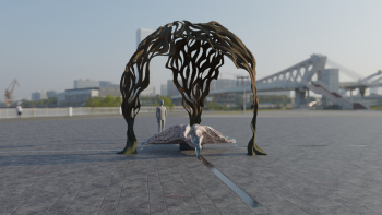 3D-modell av Samaneh Reyhanis förslag Nahâl.