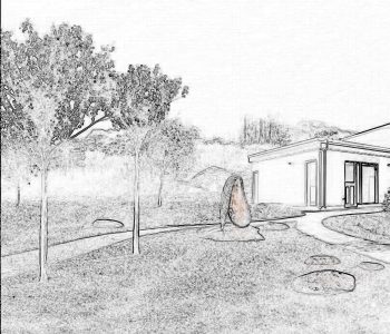 Anna Ekmans skissförslag ”Där floden möter havet”.