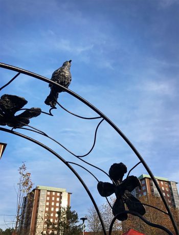 ”Du ser en fjäril” (detalj)